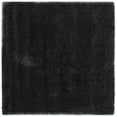 thumbnail image 1 of SAFAVIEH California Plush Solid Shag Area Rug, Black/Ivory, 3' x 3' Square, 1 of 12