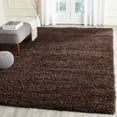 thumbnail image 1 of SAFAVIEH California Plush Solid Shag Area Rug, Brown, 6'7" x 6'7" Square - Modern Design, Brown, Non-Shedding & Easy Cleaning, Ultra Plush Thick Pile, Ideal for Living Room, Bedroom, 1 of 17