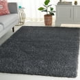 thumbnail image 1 of SAFAVIEH California Plush Solid Shag Area Rug, Dark Grey, 5'3" x 5'3" Square - Modern Design, Dark Grey, Non-Shedding & Easy Cleaning, Ultra Plush Thick Pile, Ideal for Living Room, Bedroom, 1 of 17