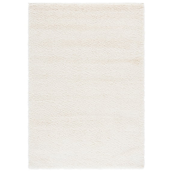 SAFAVIEH California Plush Solid Shag Area Rug, Ivory, 5'3" x 7'6"