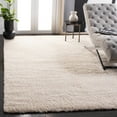 thumbnail image 1 of SAFAVIEH California Plush Solid Shag Area Rug, Ivory, 6'7" x 6'7" Square - Modern Design, Ivory, Non-Shedding & Easy Cleaning, Ultra Plush Thick Pile, Ideal for Living Room, Bedroom, 1 of 16