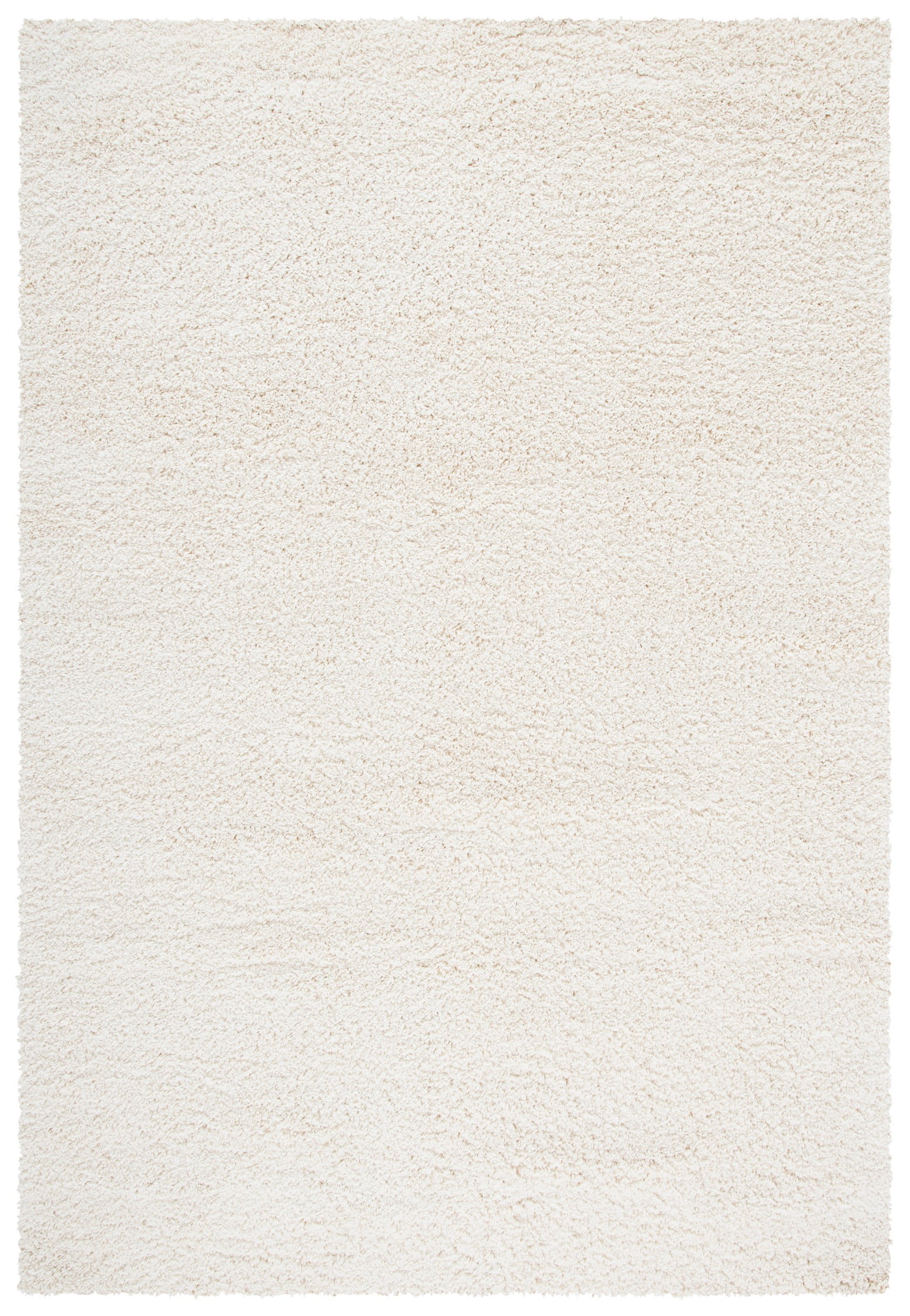 SAFAVIEH California Solid Plush Shag Area Rug, Ivory, 6'7