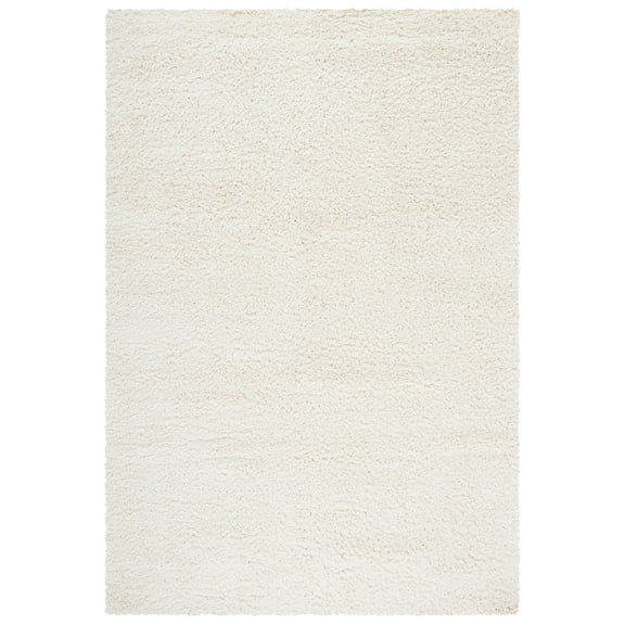 SAFAVIEH California Plush Solid Shag Area Rug, Ivory, 6'7" x 9'6"