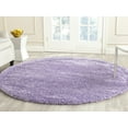 thumbnail image 1 of SAFAVIEH California Plush Solid Shag Area Rug, Lilac, 6'7" x 6'7" Round - Modern Design, Lilac, Non-Shedding & Easy Cleaning, Ultra Plush Thick Pile, Ideal for Living Room, Bedroom, 1 of 12