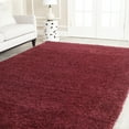 thumbnail image 1 of SAFAVIEH California Plush Solid Shag Area Rug, Maroon, 6'7" x 6'7" Square - Modern Design, Maroon, Non-Shedding & Easy Cleaning, Ultra Plush Thick Pile, Ideal for Living Room, Bedroom, 1 of 13