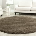 thumbnail image 1 of SAFAVIEH California Plush Solid Shag Area Rug, Mushroom, 5'3" x 5'3" Round - Modern Design, Mushroom, Non-Shedding & Easy Cleaning, Ultra Plush Thick Pile, Ideal for Living Room, Bedroom, 1 of 12