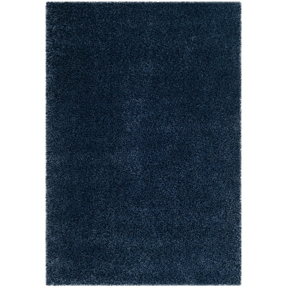 SAFAVIEH California Plush Solid Shag Area Rug, Navy, 11' x 15'