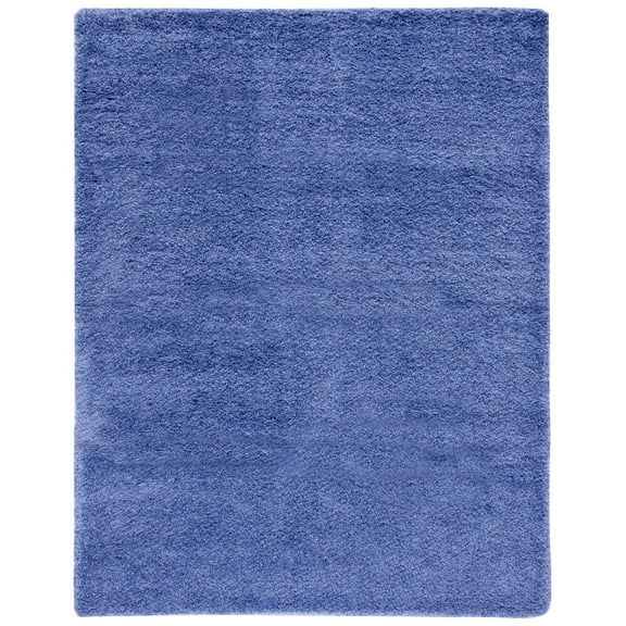 SAFAVIEH California Plush Solid Shag Area Rug, Periwinkle, 6'7" x 9'6" - Modern Design, Periwinkle, Non-Shedding & Easy Cleaning, Ultra Plush Thick Pile, Ideal for Living Room, Bedroom