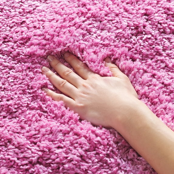 SAFAVIEH California Plush Solid Shag Area Rug, Pink, 3' x 5' - Modern Design, Pink, Non-Shedding & Easy Cleaning, Ultra Plush Thick Pile, Ideal for Living Room, Bedroom, Entryway, Bathroom