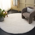 thumbnail image 1 of SAFAVIEH California Plush Solid Shag Area Rug, White, 4' x 4' Round - Modern Design, White, Non-Shedding & Easy Cleaning, Ultra Plush Thick Pile, Ideal for Living Room, Bedroom, 1 of 15