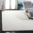 thumbnail image 1 of SAFAVIEH California Plush Solid Shag Area Rug, White, 6'7" x 9'6" - Modern Design, White, Non-Shedding & Easy Cleaning, Ultra Plush Thick Pile, Ideal for Living Room, Bedroom, 1 of 15