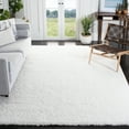 thumbnail image 1 of SAFAVIEH California Plush Solid Shag Area Rug, White, 8' x 10' - Large - Modern Design, White, Non-Shedding & Easy Cleaning, Ultra Plush Thick Pile, Ideal for Living Room, Bedroom, 1 of 15