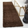 thumbnail image 1 of SAFAVIEH California Plush Solid Shag Runner Rug, Brown, 2'3" x 11' - Modern Design, Brown, Non-Shedding & Easy Cleaning, Ultra Plush Thick Pile, Ideal for Living Room, Bedroom, Entryway, 1 of 13