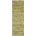 thumbnail image 1 of SAFAVIEH California Plush Solid Shag Runner Rug, Green, 2'3" x 5', 1 of 11