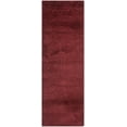 thumbnail image 1 of SAFAVIEH California Plush Solid Shag Runner Rug, Maroon, 2'3" x 5', 1 of 10