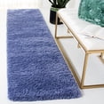 thumbnail image 1 of SAFAVIEH California Plush Solid Shag Runner Rug, Periwinkle, 2'3" x 11' - Modern Design, Periwinkle, Non-Shedding & Easy Cleaning, Ultra Plush Thick Pile, Ideal for Living Room, Bedroom, Entryway, 1 of 12