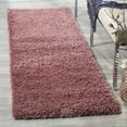 thumbnail image 1 of SAFAVIEH California Plush Solid Shag Runner Rug, Rose, 2'3" x 7' - Modern Design, Rose, Non-Shedding & Easy Cleaning, Ultra Plush Thick Pile, Ideal for Living Room, Bedroom, Entryway, Hallway, 1 of 11