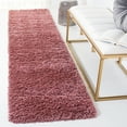 thumbnail image 1 of SAFAVIEH California Plush Solid Shag Runner Rug, Rose, 2'3" x 9' - Modern Design, Rose, Non-Shedding & Easy Cleaning, Ultra Plush Thick Pile, Ideal for Living Room, Bedroom, Entryway, Hallway, 1 of 11