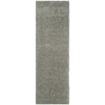 thumbnail image 1 of SAFAVIEH California Plush Solid Shag Runner Rug, Silver, 2'3" x 8', 1 of 12