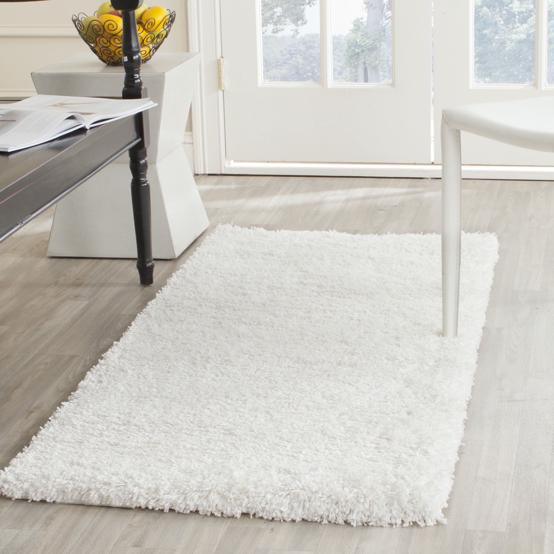 White Ruga Safavieh, Shag Runner Rug, 2'3