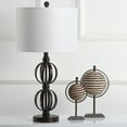 thumbnail image 1 of SAFAVIEH Calista 27.75 in. H Double Sphere Table Lamp, Oil Rubbed Bronze, Set of 2, 1 of 7