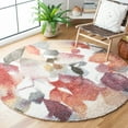 thumbnail image 1 of SAFAVIEH Calista Alyx Geometric Area Rug, Rust/Gold, 5'3" x 5'3" Round, 1 of 11