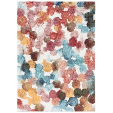 SAFAVIEH Calista Candis Abstract Dots Area Rug, Red/Blue, 9' x 12'