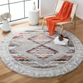 thumbnail image 1 of SAFAVIEH Calista Jayce Southwestern Area Rug, Gray/Ivory, 6'7" x 6'7" Round, 1 of 11