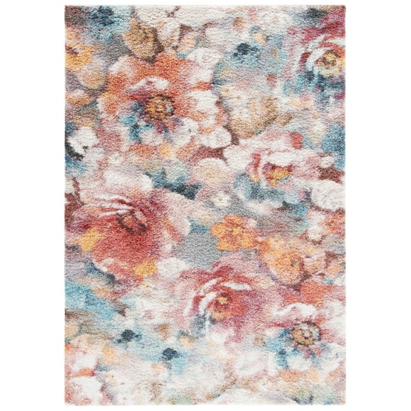 SAFAVIEH Calista Kady Floral Area Rug, Rust/Ivory, 4'5" x 6'5"