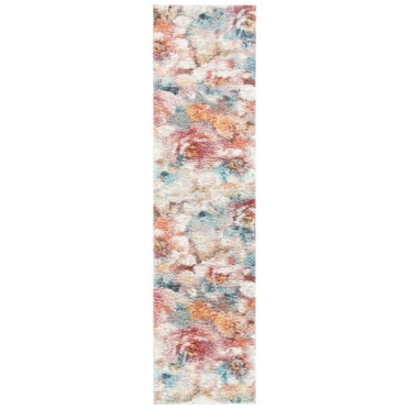 SAFAVIEH Calista Kady Floral Runner Rug, Rust/Ivory, 2'3" x 7'