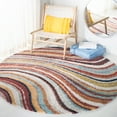 thumbnail image 1 of SAFAVIEH Calista Kyler Abstract Area Rug, Rust/Gray, 6'7" x 6'7" Round, 1 of 11