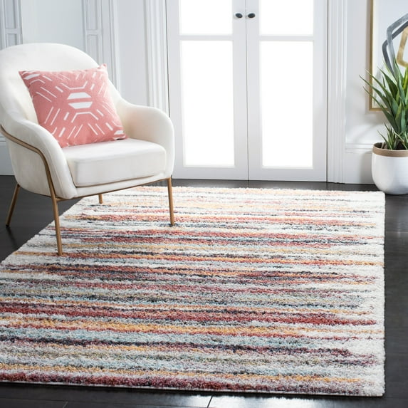 SAFAVIEH Calista Nikola Abstract Area Rug, Rust/Gold, 8' x 10'