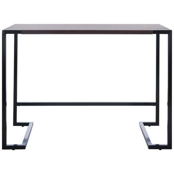 SAFAVIEH Calloway Scandinavian Wood Writing Desk, Brown/Black