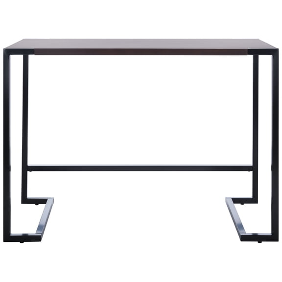 SAFAVIEH Calloway Scandinavian Wood Writing Desk, Brown/Black