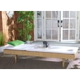 thumbnail image 1 of SAFAVIEH Cam Contemporary Modern Outdoor Patio Sunlounger, Natural/White, 1 of 15