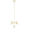 thumbnail image 1 of SAFAVIEH Camaria 5-Light Mid-century Gold Steel Chandelier, 1 of 6