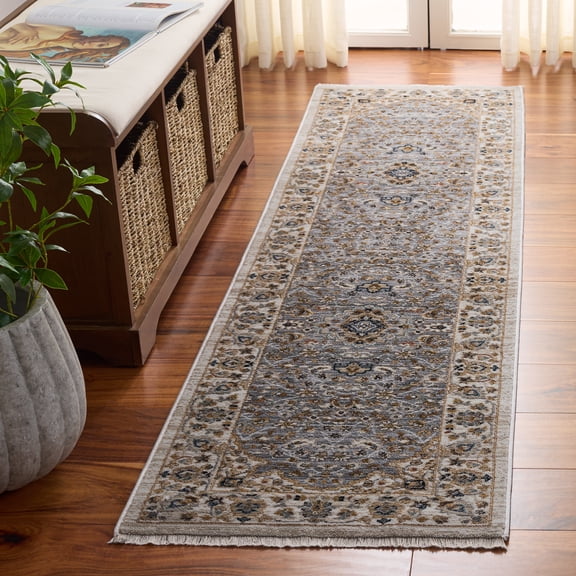 SAFAVIEH Camberwell Katriona Medallion Runner Rug, Gray/Beige, 2' x 6'