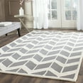 thumbnail image 1 of SAFAVIEH Cambridge Austyn Geometric Wool Area Rug, Dark Gray/Ivory, 9' x 12', 1 of 7