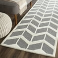 thumbnail image 1 of SAFAVIEH Cambridge Austyn Geometric Wool Runner Rug, Dark Gray/Ivory, 2'6" x 8', 1 of 7
