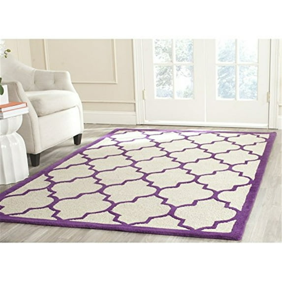 SAFAVIEH Cambridge CAM134V Handmade Ivory /Purple Rug