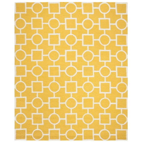 SAFAVIEH Cambridge CAM143Q Handmade Gold / Ivory Rug