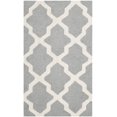 thumbnail image 1 of SAFAVIEH Cambridge Carrissa Geometric Wool Area Rug, Silver/Ivory, 2' x 3'4", 1 of 4