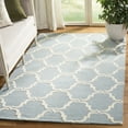 thumbnail image 1 of SAFAVIEH Cambridge Hamilton Geometric Wool Area Rug, Blue/Ivory, 6' x 6' Square, 1 of 8