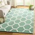 thumbnail image 1 of SAFAVIEH Cambridge Hamilton Geometric Wool Area Rug, Teal/Ivory, 4' x 6', 1 of 8