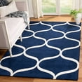 thumbnail image 1 of SAFAVIEH Cambridge Jared Geometric Wool Area Rug, Dark Blue/Ivory, 5' x 8', 1 of 6