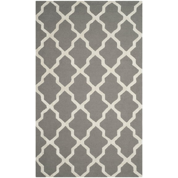 SAFAVIEH Cambridge Jayme Geometric Area Rug, Gray/Ivory, 5' x 8'