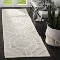 thumbnail image 1 of SAFAVIEH Cambridge Johan Geometric Wool Runner Rug, Light Gray/Ivory, 2'6" x 8', 1 of 7