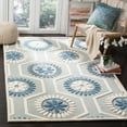 thumbnail image 1 of SAFAVIEH Cambridge Jonathan Geometric Wool Area Rug, Blue/Ivory, 5' x 8', 1 of 10