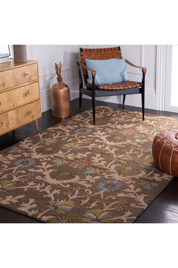 Cambridge Jone Geometric Wool Area Rug, Moss/Multi, 2' x 3'
