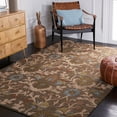thumbnail image 1 of SAFAVIEH Cambridge Jone Geometric Wool Area Rug, Moss/Multi, 4' x 4' Square, 1 of 11